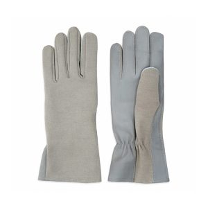 Grey and light blue gloves